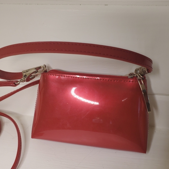 Beijo Red Patent Mini Crossbody Bag - Picture 2 of 6